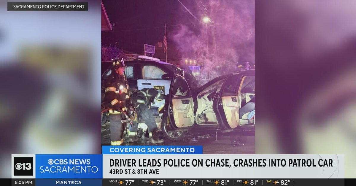 Driver leads police on chase, crashes into Sacramento sheriff patrol ...