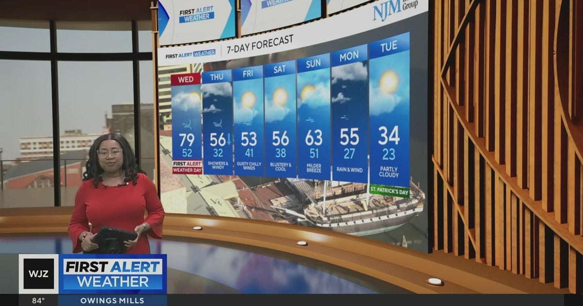 Strong storms possible in Maryland on Wednesday - CBS Baltimore