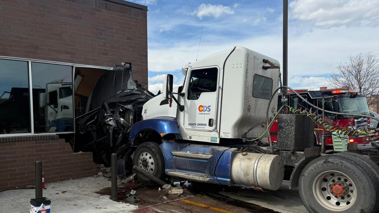 Vehicle crushed in crash with semi at QuikTrip in Denver metro area ...