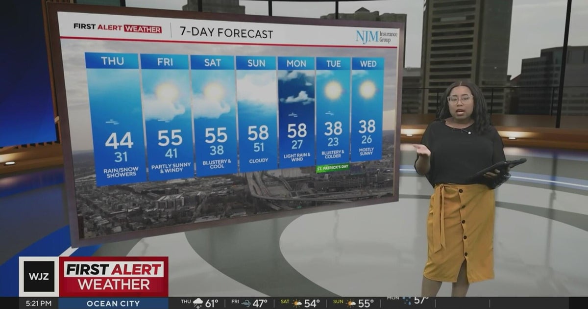 Risk of severe storms in Maryland followed by cold front - CBS Baltimore