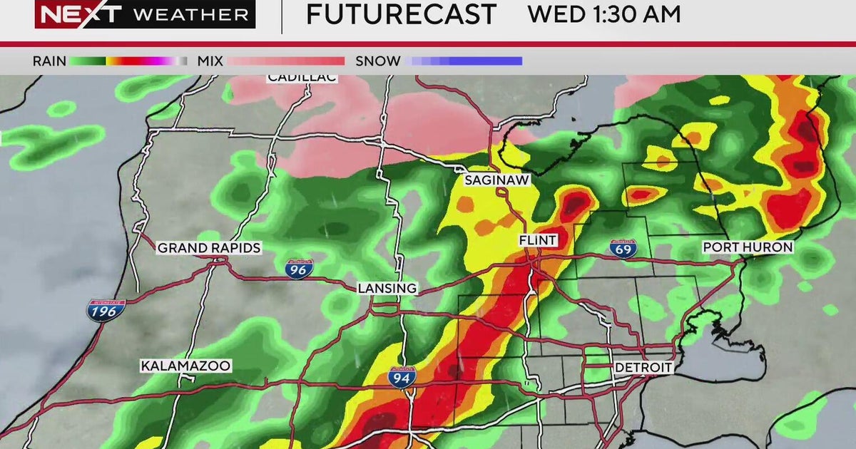Severe weather heading to Southeast Michigan overnight Tuesday - CBS ...