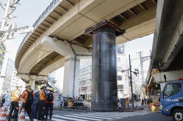 Giant underground pipe mysteriously rises over 30 feet, bursting through road in Japan: “I can’t believe this”