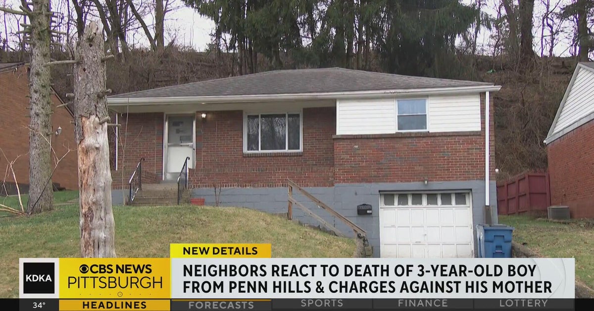 Neighbors in Penn Hills shocked after death of 3-year-old boy - CBS ...