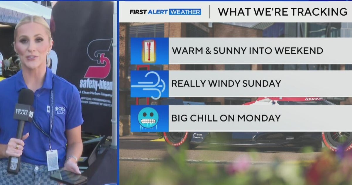 Warm weekend before sharp Monday cooldown in North Texas - CBS Texas
