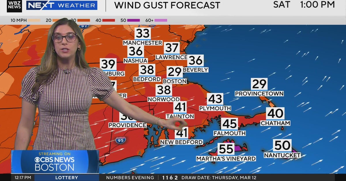 Next Weather: WBZ afternoon forecast for March 13, 2026 - CBS Boston
