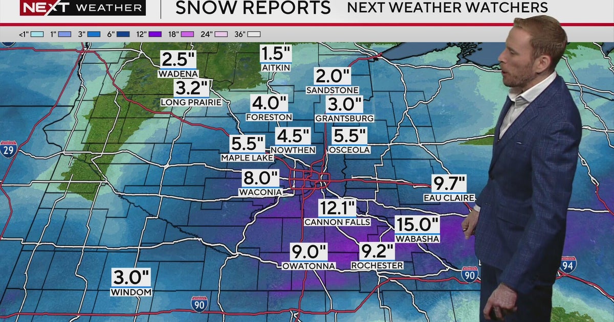 Here's how much snow Minnesota got in the winter storm, and how much more is on the way
