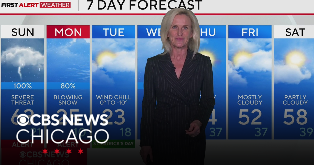 Severe storm risk Sunday for Chicago area - CBS Chicago