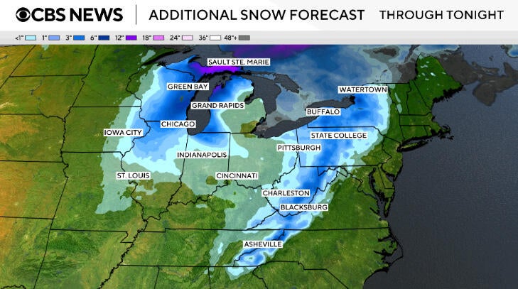 Major weather threats bring blizzard conditions to U.S. northern tier ...