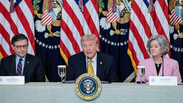 Lunch with the Kennedy Center board members in the East Room at the White House 