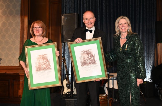 Irish Prime Minister attends the Society of the Friendly Sons and Daughters of St. Patrick Gala 