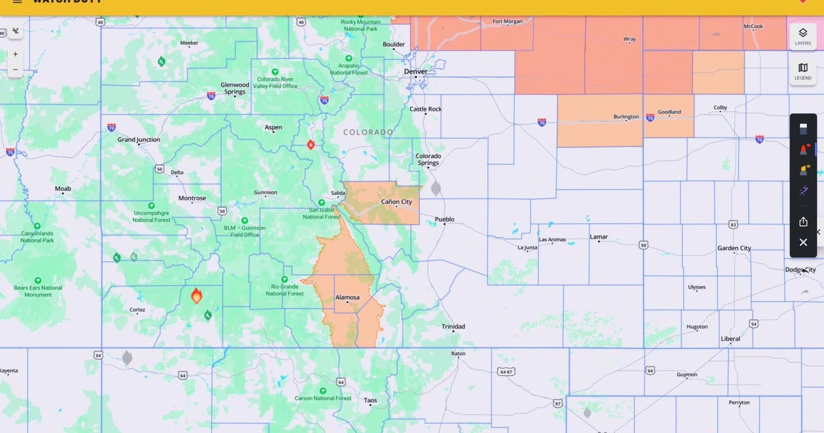 Small wildfire burning in San Juan National Forest - CBS Colorado