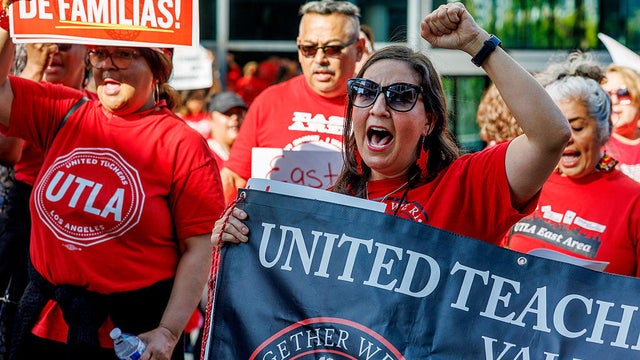 UTLA protest in Los Angeles, CA 