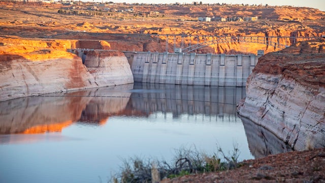 Very Low Water Level in Lake Powell 