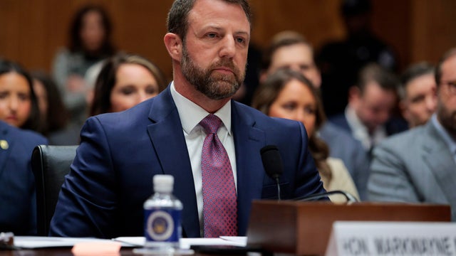 Sen. Markwayne Mullin testifies at a confirmation hearing to be the next Department of Homeland Security secretary on March 18, 2026, in Washington, DC. 