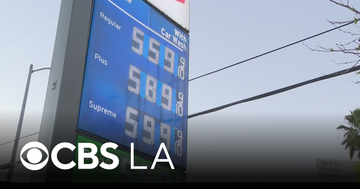 Gas tax debate reignites as high prices return to California - CBS Los ...