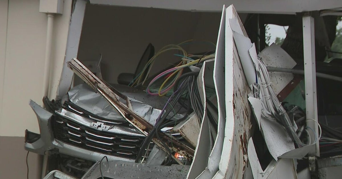 Vehicle slams into Miami car wash after driver possibly suffers medical emergency