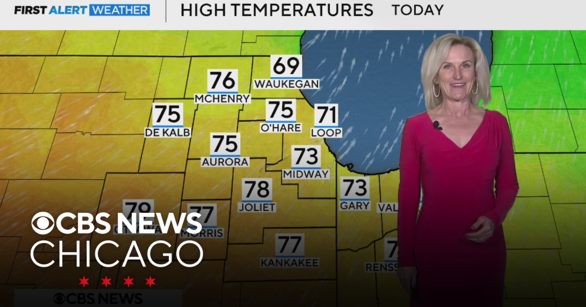 Highs in the 70s on Saturday in Chicago - CBS Chicago