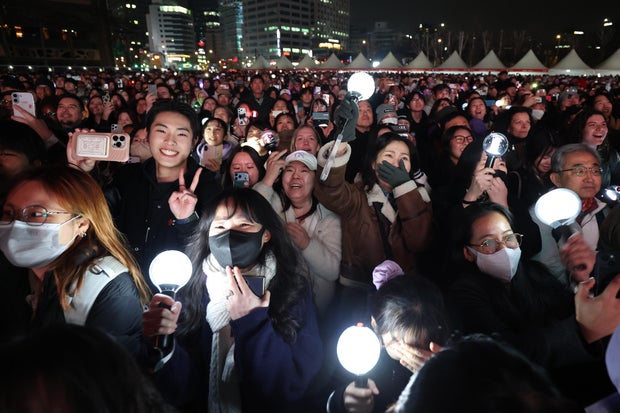 BTS Comeback Concert Attracts Thousands Of Fans In Seoul 