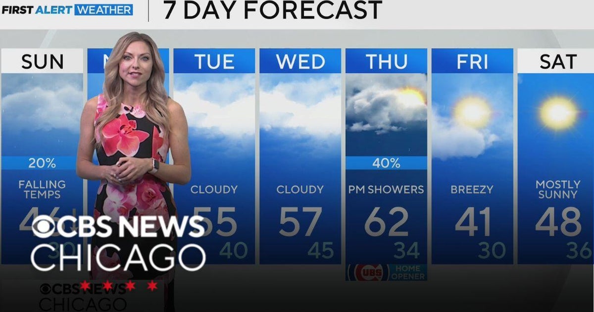 Temps cool down on Sunday in Chicago - CBS Chicago