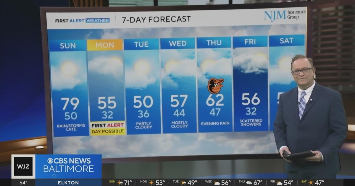 Expect a mainly quiet weekend with mild temperatures in Maryland - CBS ...