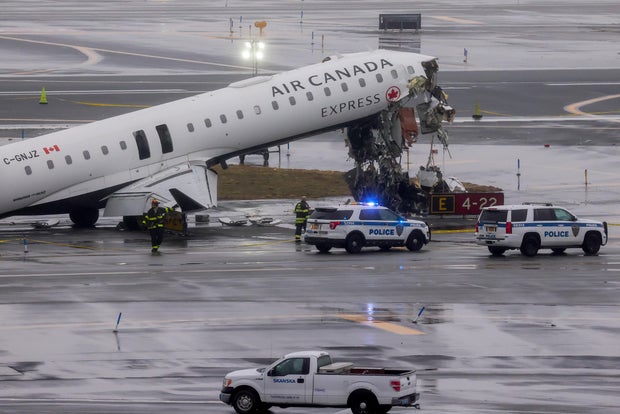 LaGuardia Crash Kills Two After Air Canada Jet Hits Vehicle 