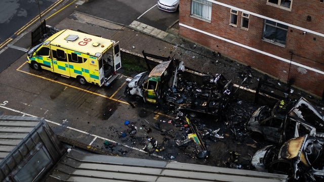 Arson Attack On Jewish Community Ambulance Service In North London 