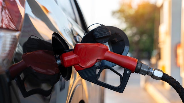 A car being refueled 