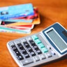 Calculator and credit cards with debt 
