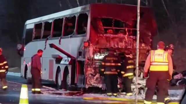 Lexington Woodstock bus fire 