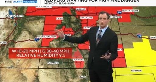 Fire weather on Monday in Denver, two storms later in the week across ...
