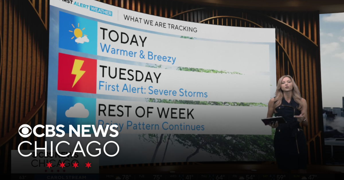 Severe storms coming Tuesday in Chicago - CBS Chicago