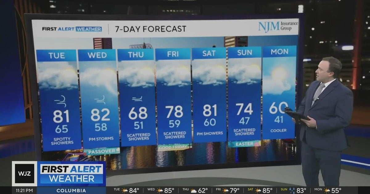 Warmer temperatures in Maryland this week, with rain chances - CBS ...