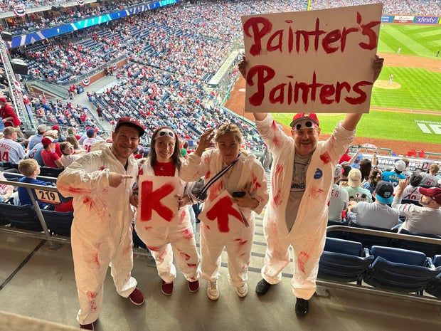 Phillies Painter's Debut Baseball 