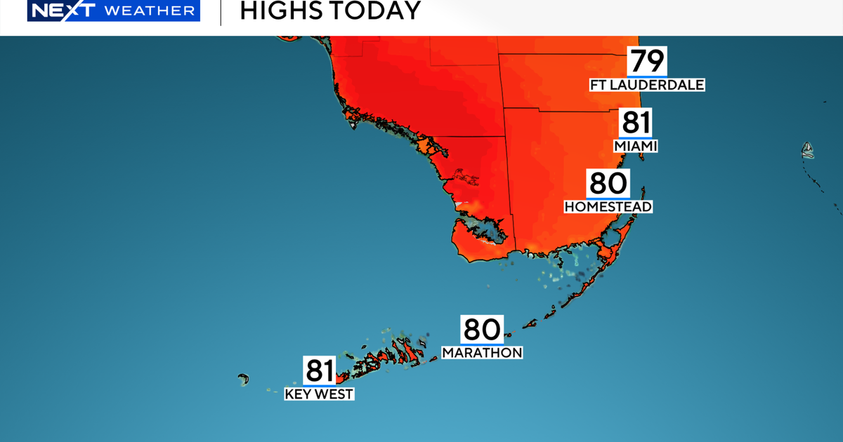 Warm Wednesday expected in South Florida with a few showers possible