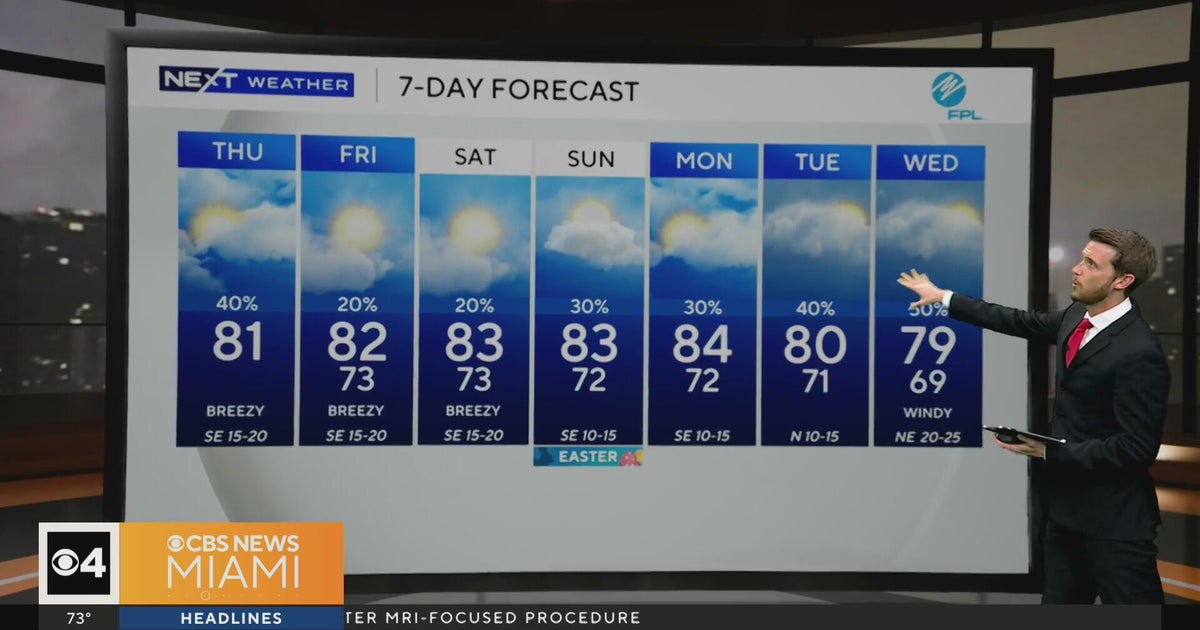 Scattered showers likely across South Florida on Thursday as warm ...