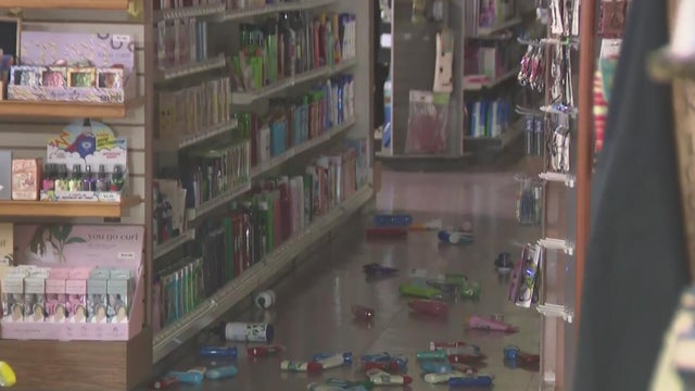 A map showing location of an earthquake 