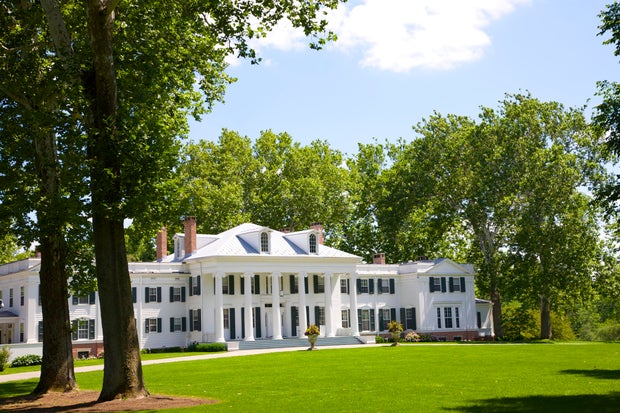 Greek Revival, Colonial Georgian mansion, NJ 
