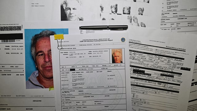 Pages from the Justice Department's Jeffrey Epstein files 