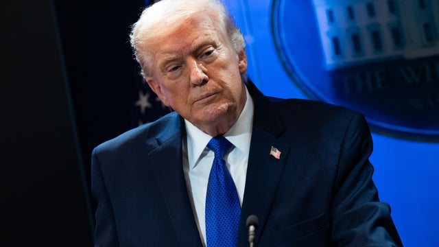 President Trump during a news conference in the James S. Brady Press Briefing Room of the White House in Washington, D.C., on Feb. 20, 2026. 