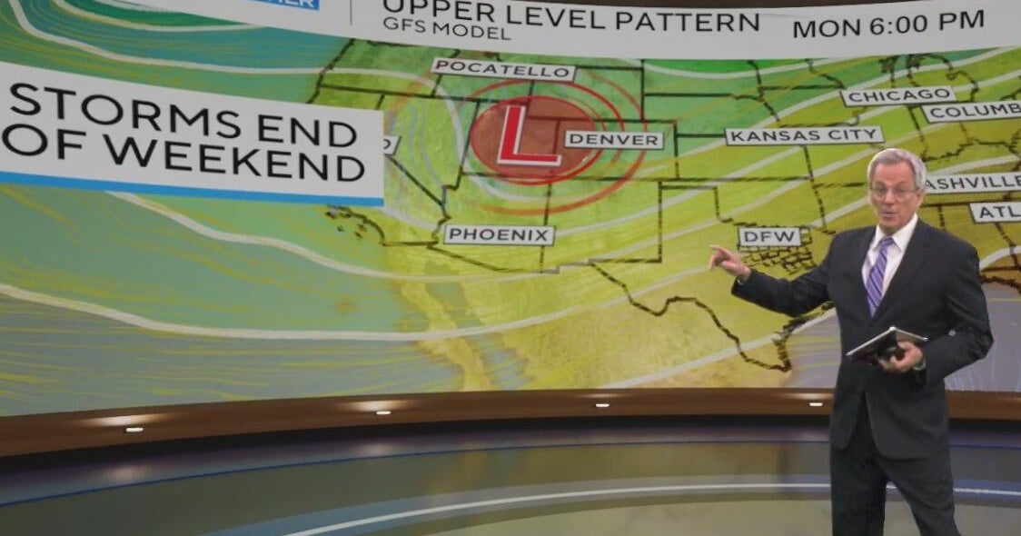Stormy weekend in North Texas after a beautiful week - CBS Texas