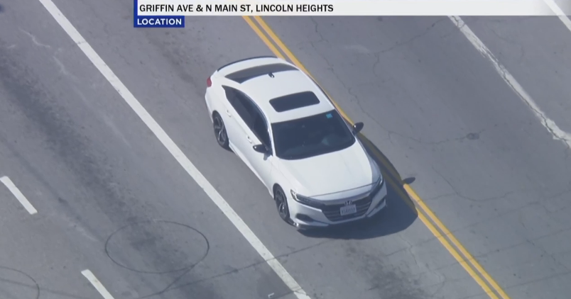 LAPD take driver into custody after pursuit around East Los Angeles