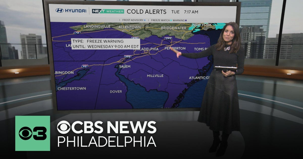Freeze warnings for Wednesday, Thursday mornings in Philadelphia region as cool weather sets in