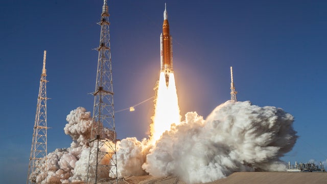 Launch Of The Artemis II Mission To The Moon 