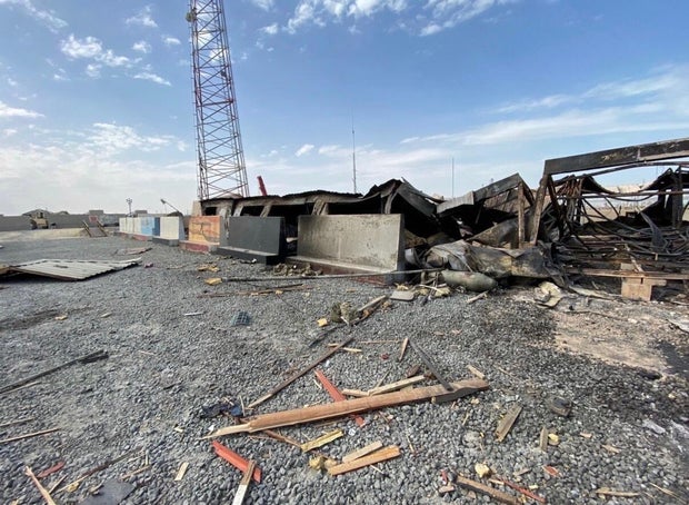 Aftermath of the Iranian drone onslaught  that killed six U.S. work  members successful  Kuwait connected  March 1 
