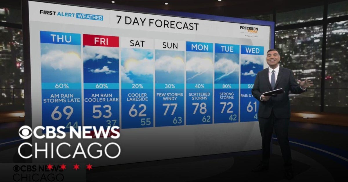 Storms late Thursday for Chicago area - CBS Chicago