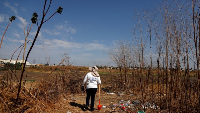 Missing persons search team conducts search on outskirts of Guadalajara as city prepares for World Cup 