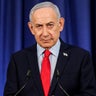 Israeli Prime Minister Benjamin Netanyahu attends the annual ceremony on the eve of Israel's Remembrance Day at the Yad LaBanim Memorial in Jerusalem on April 20, 2026. 