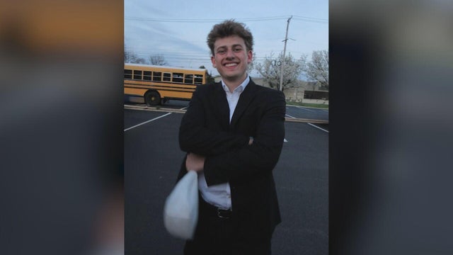 Yellow police tape on a blurry background 