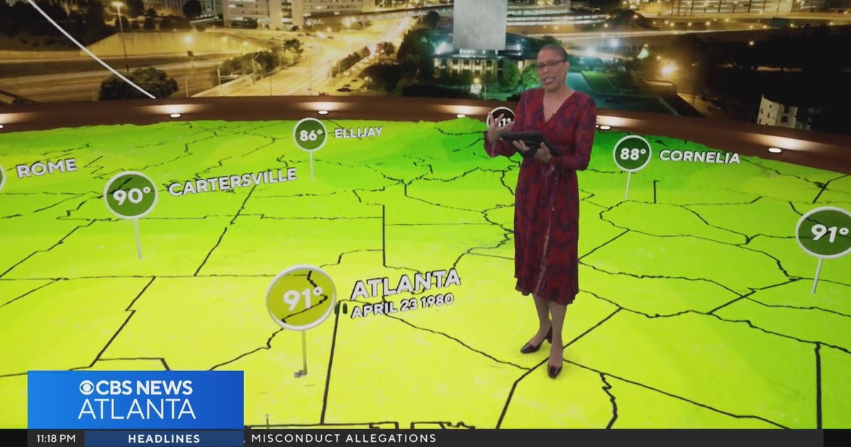 Atlanta heat wave: Record-breaking temps & low rain chances ahead - CBS ...