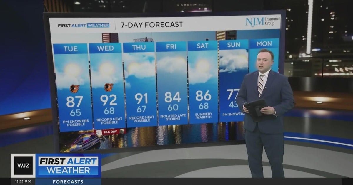 Record heat possible in Maryland this week - CBS Baltimore
